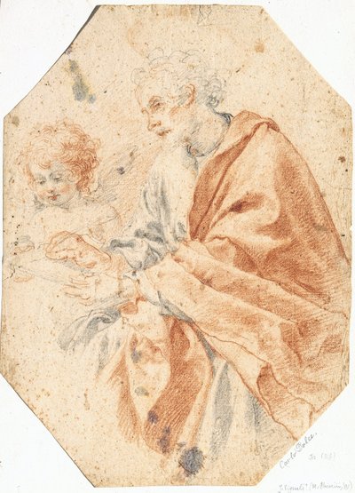 Study of the Evangelist Matthew and the Angel by Carlo Dolci